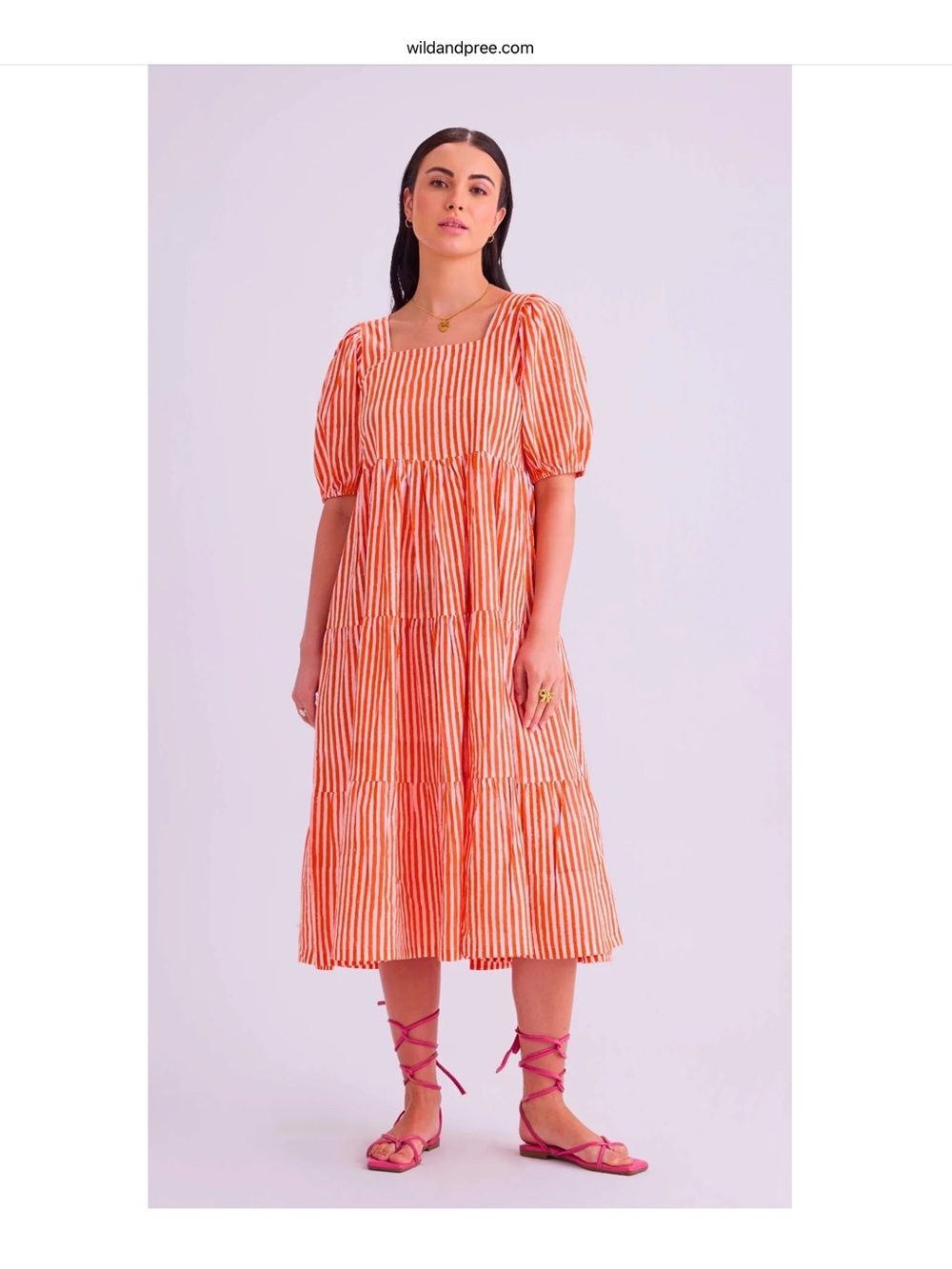 Wild & Pree Maisie Dress, Carnival print - Medium